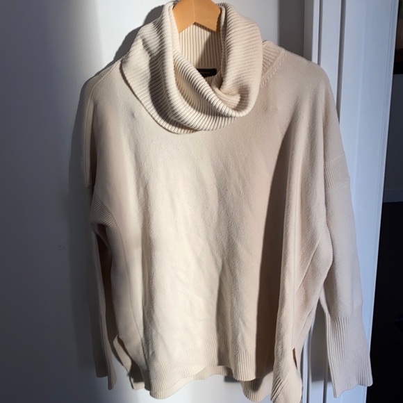 French Connection Cream Cowl Neck Sweater - Picture 5 of 8